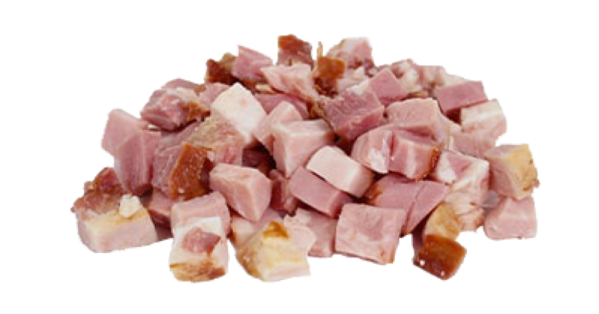 Diced bacon 12”